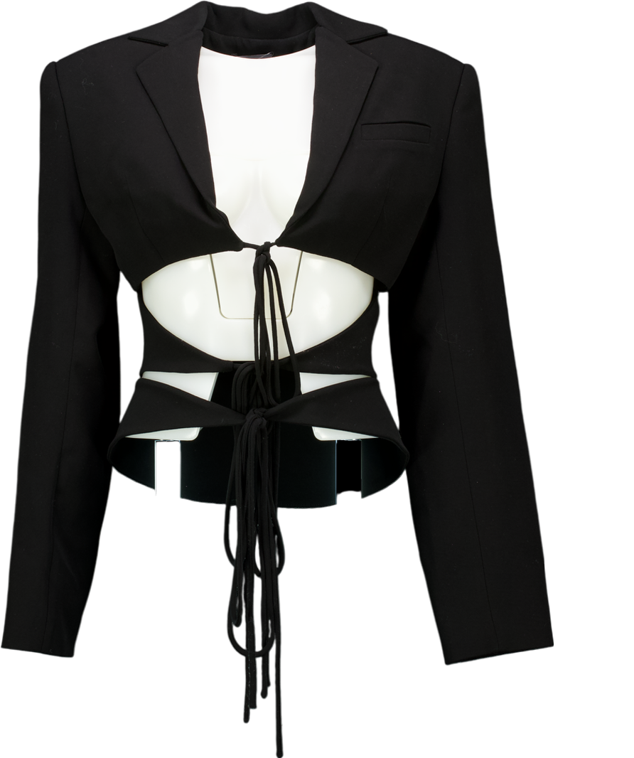Lado Bokuchava Black Shibari Blazer UK S