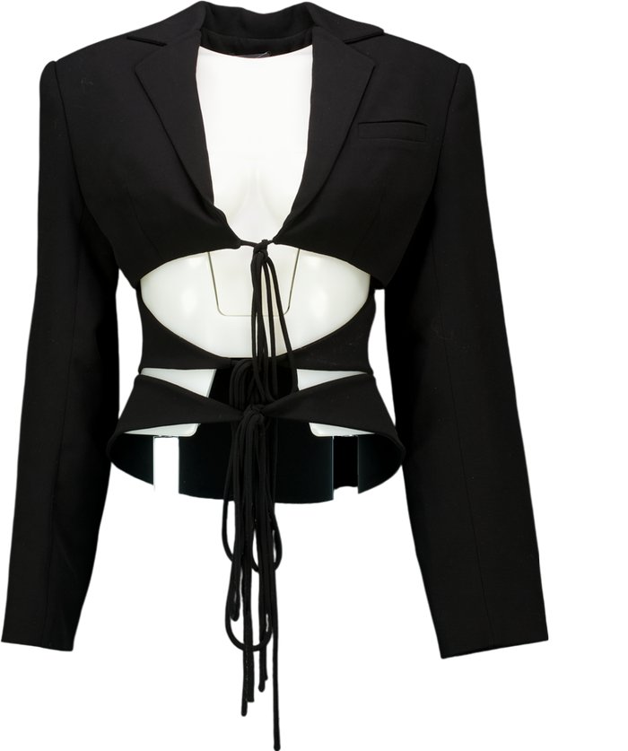 Lado Bokuchava Black Shibari Blazer UK S