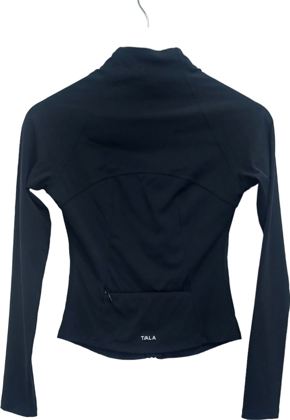 T/ALA Black Zip Through Full Length Running Top UK S