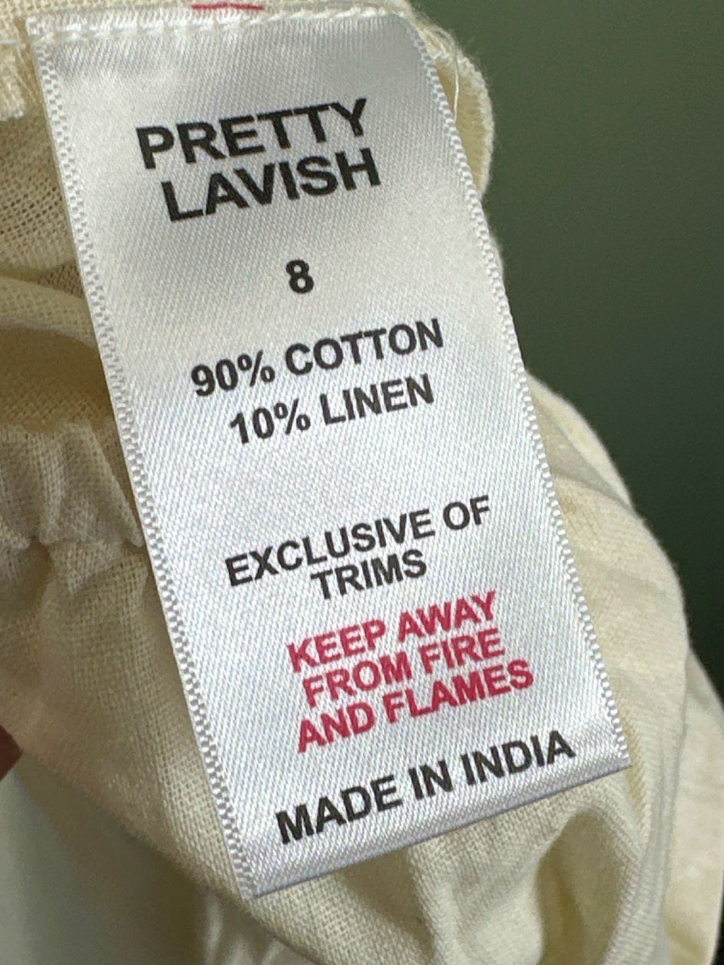 Pretty Lavish Ivory Cut-Out Maxi Dress UK 8