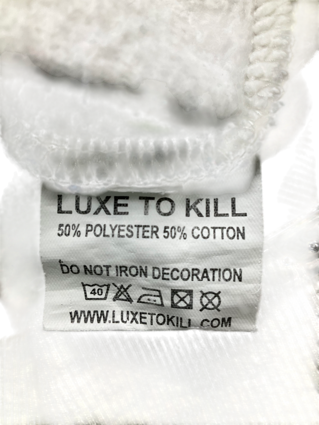 luxe to kill Grey Zip Through Hoodie UK M