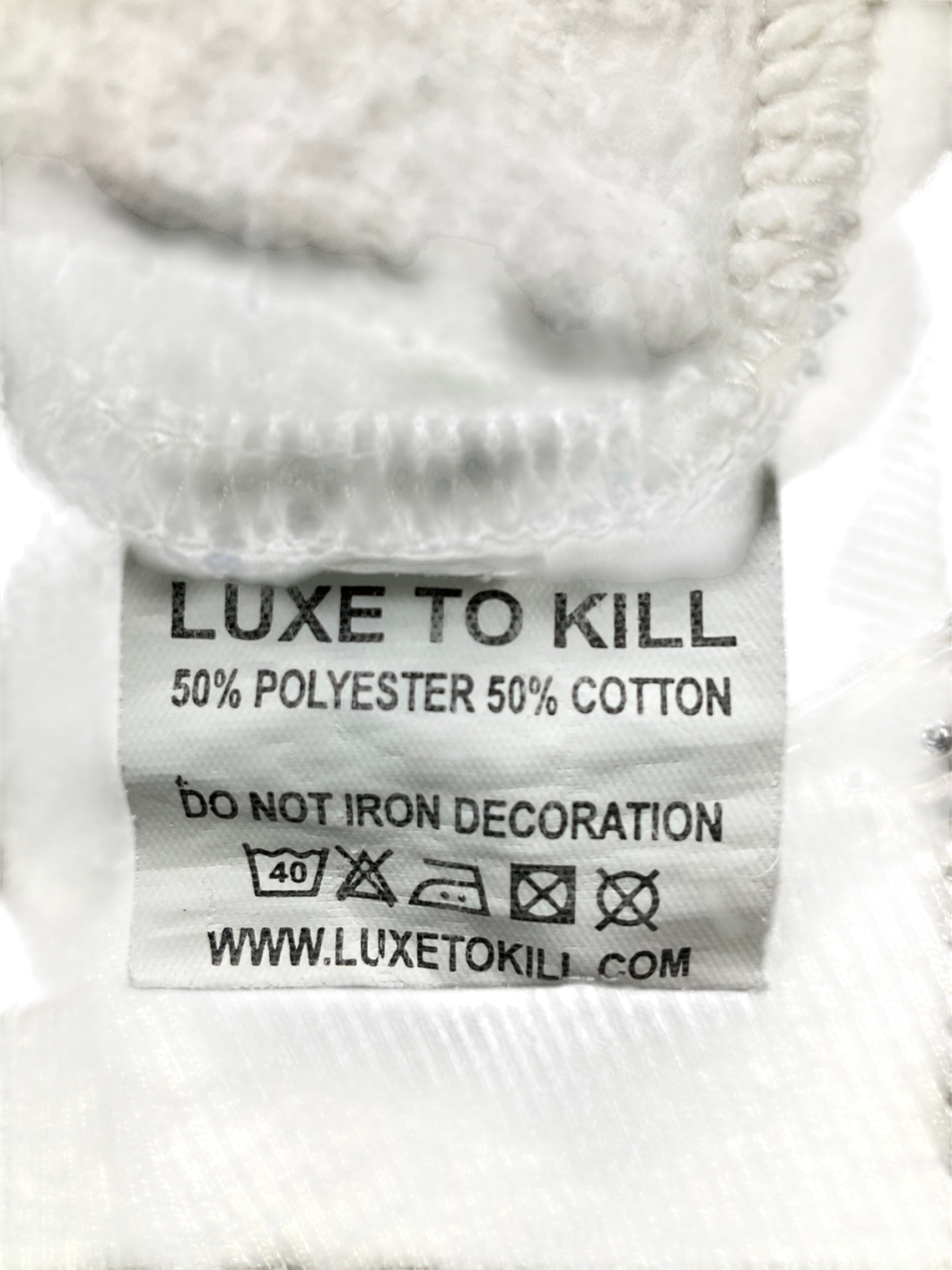 luxe to kill Grey Zip Through Hoodie UK M