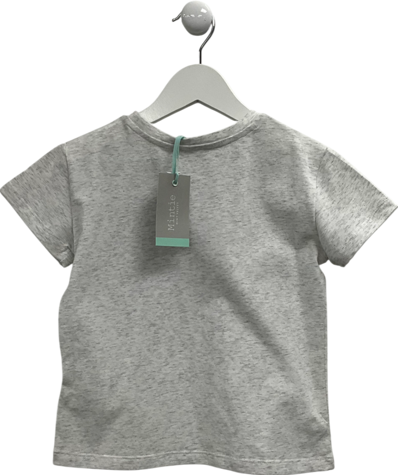 Mintie by Mint Velvet Grey Lightning Bolt T-shirt 3 Years