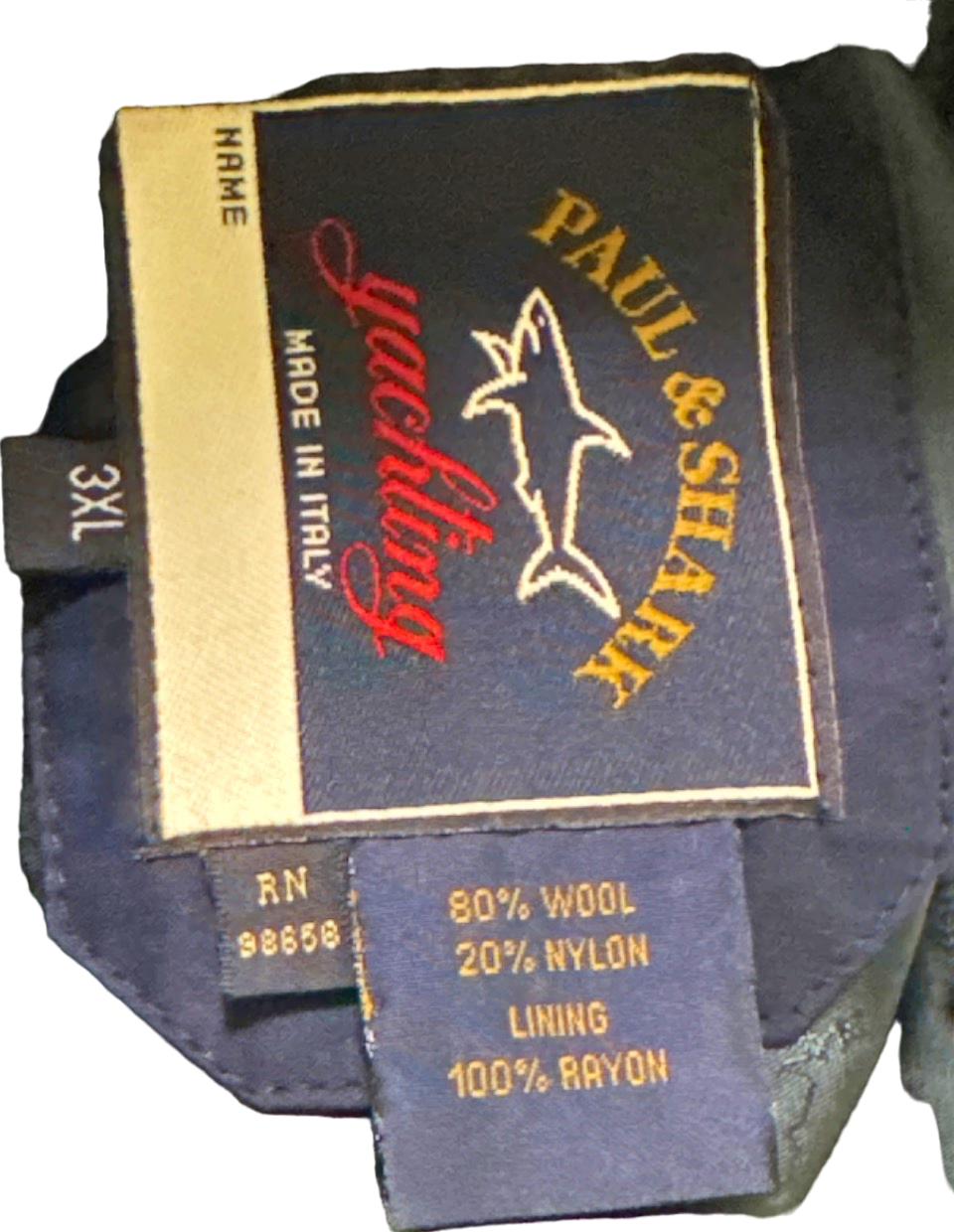 Paul & Shark Navy Yachting Jacket UK XXXL
