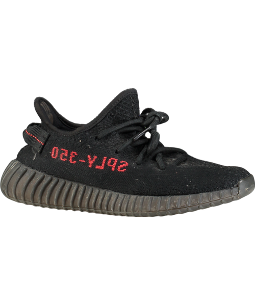 adidas YEEZY Black Boost 350 V2 Black/red Bred UK 6.5 EU 39.5