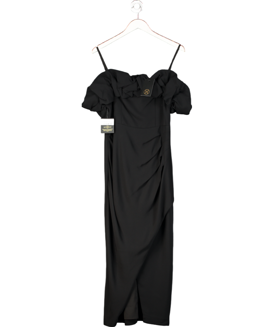 Phase Eight Black Mallory Off The Shoulder Maxi Dress UK 10