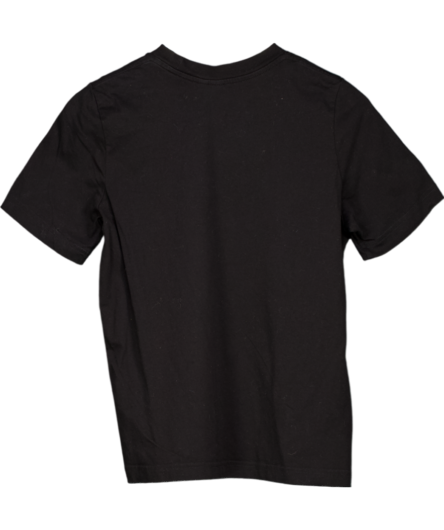 & Other Stories Black Crewneck Cotton Tshirt UK XS