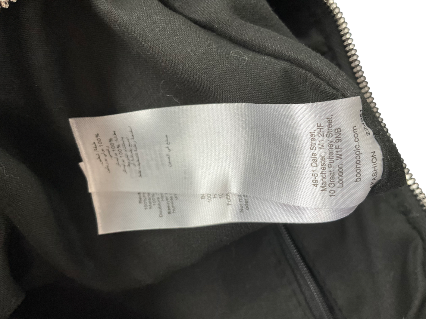 boohoo Black Slouchy Tote Bag