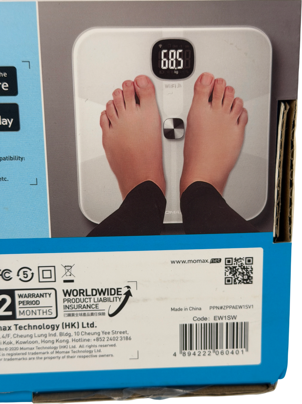 MOMAX Heaith Tracker Iot Body Scale