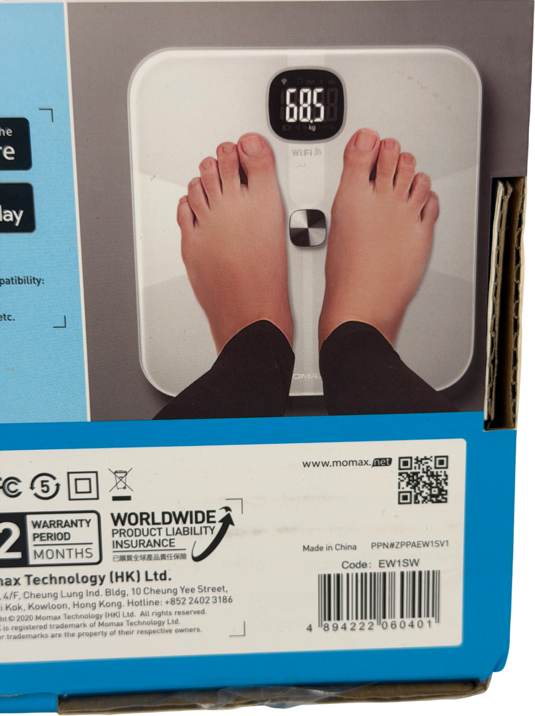 MOMAX Heaith Tracker Iot Body Scale