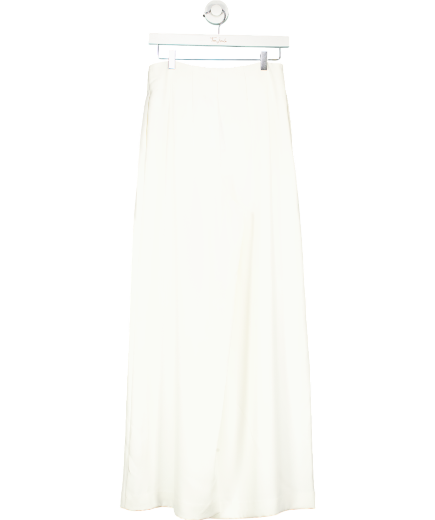 Mint Velvet White Wide Leg Darted Trousers UK 10