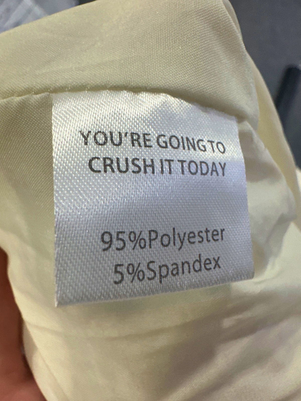 Yllw Yellow Crushed Texture Trousers UK L