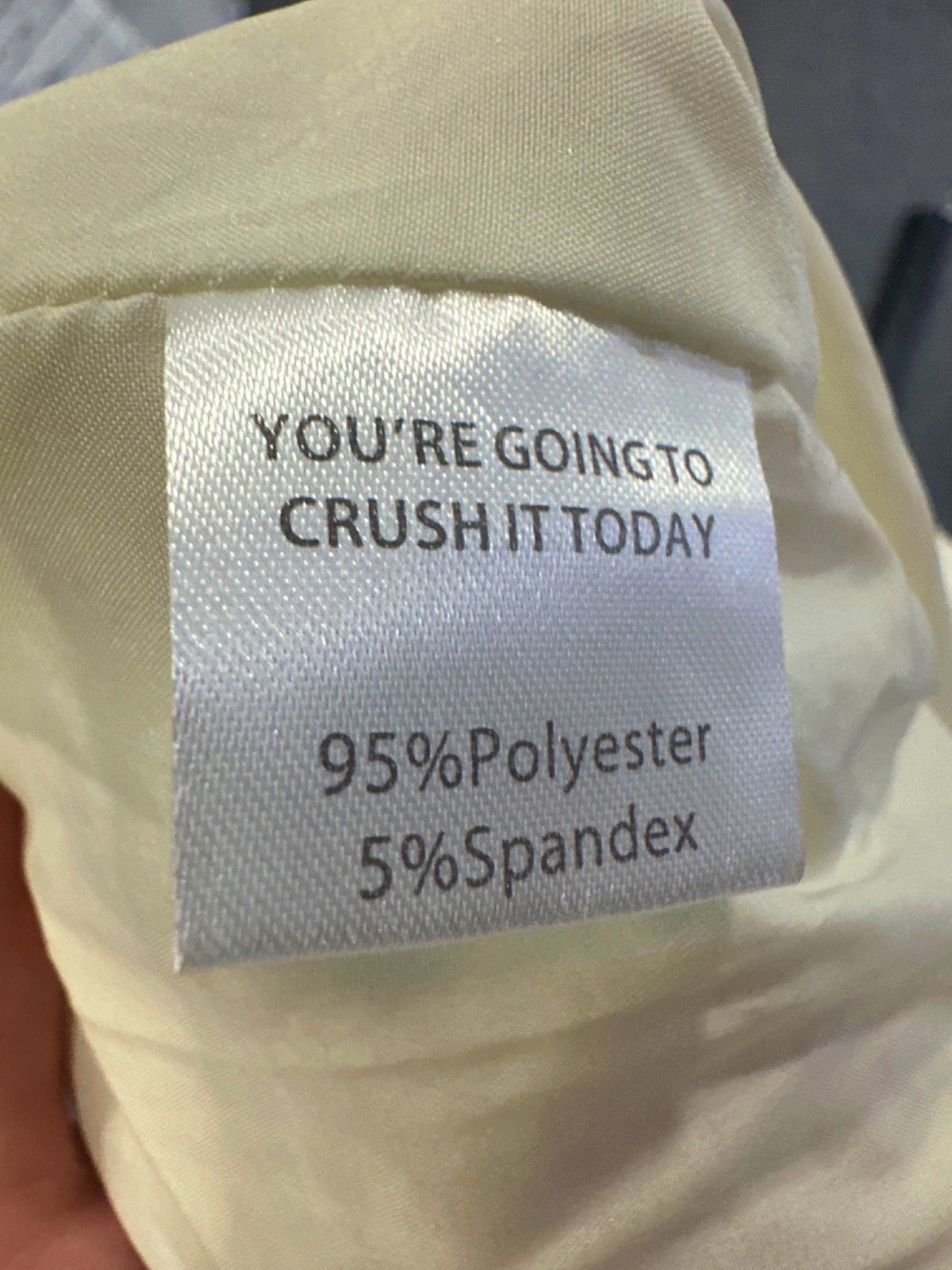 Yllw Yellow Crushed Texture Trousers UK L