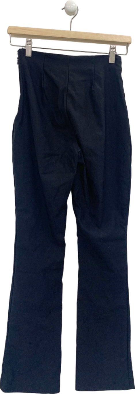 House of CB Black High Waisted Trousers UK S