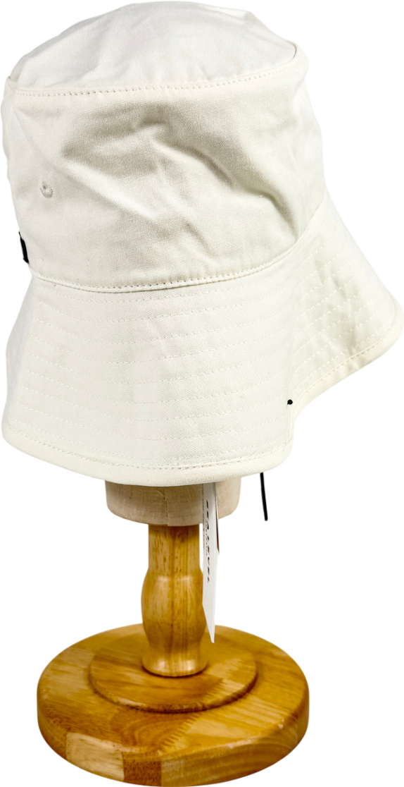 Sea level Cream Canvas Bucket Beach Hat One Size
