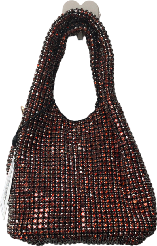 Karen Millen Premium Crystal Embellished Slouchy Bucket Bag