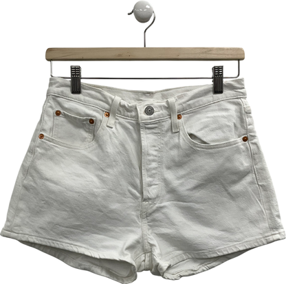 levis White 501 Original Shorts UK S