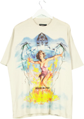 REPRESENT Beige 'reign In Pain" Graphic T-shirt UK M