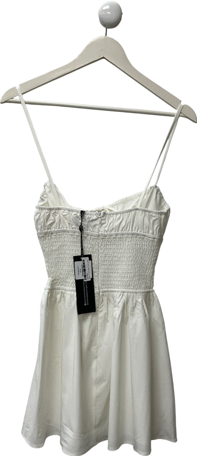 White Fox White Golden Days Mini Dress UK S