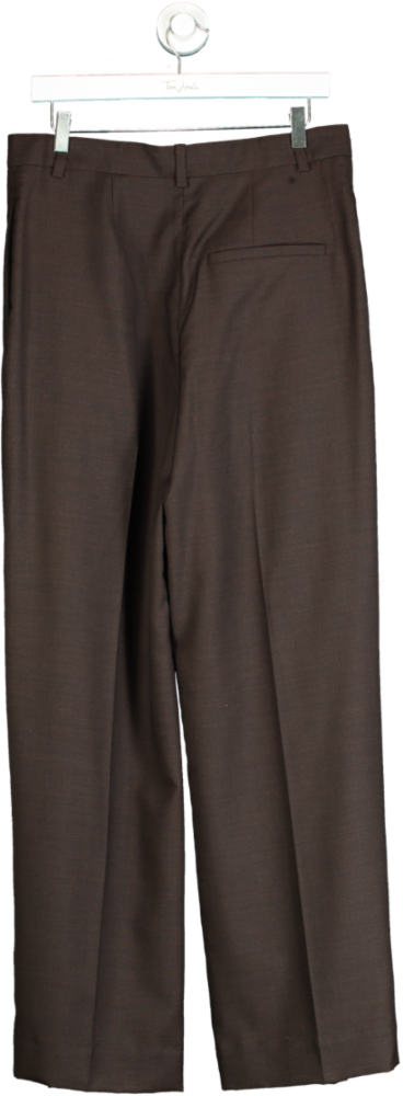 COS Brown Wool Trousers EU 42 UK 14