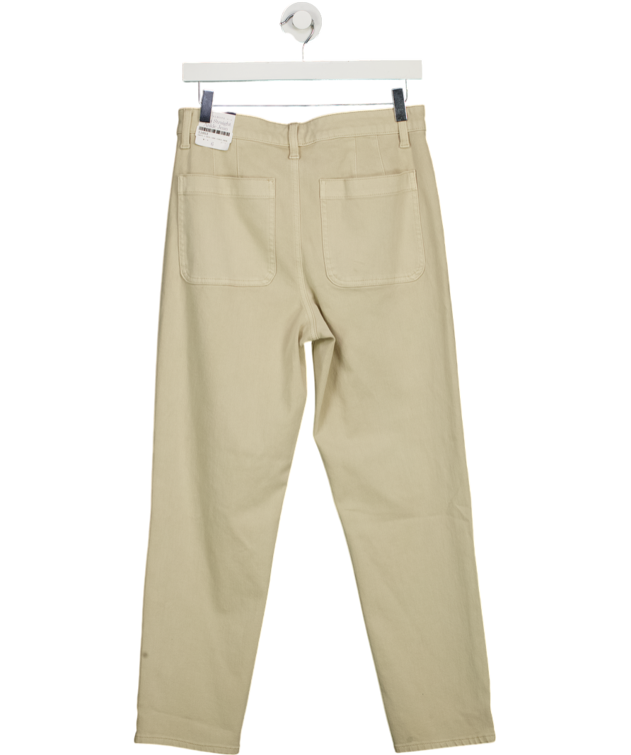 TALBOTS Oat Beige Slim Straight Ankle Jeans Us6 UK 10