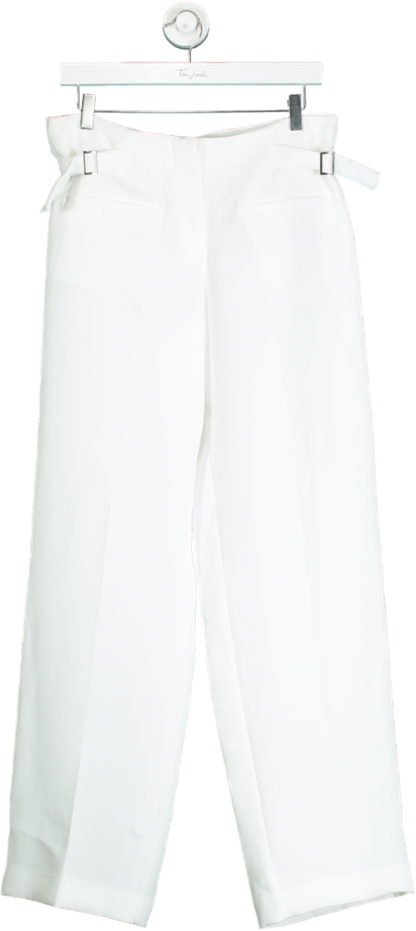 Zara White Tailored Trousers UK M