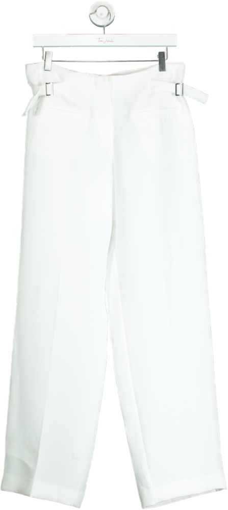 Zara White Tailored Trousers UK M