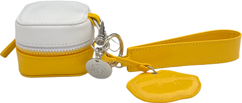 Drunk Elephant Yellow Cosmetic Keychain One Size