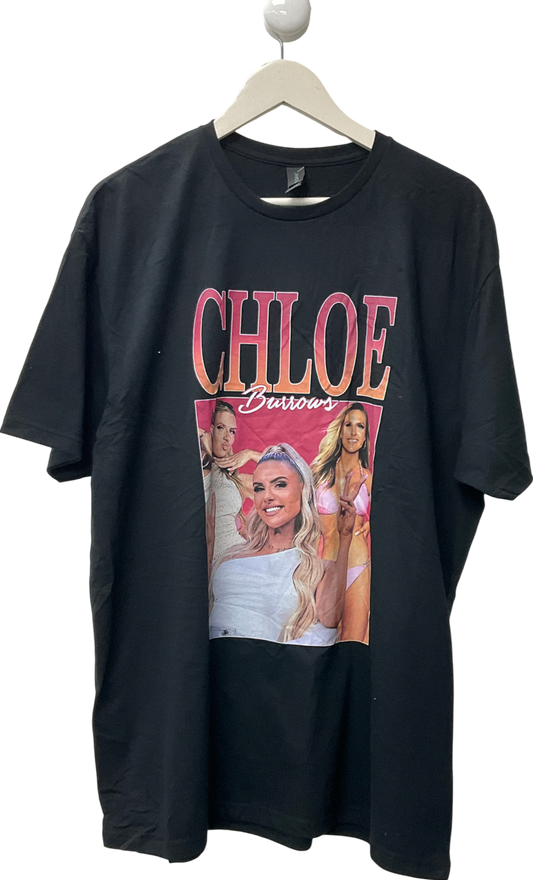 Gildan Black Chloe Burrows Printed T-shirt UK XL