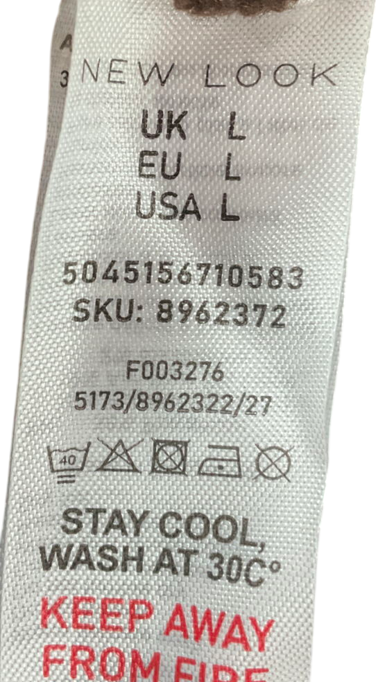 New Look Brown Sparkly Bouclè Knit Jumper UK L