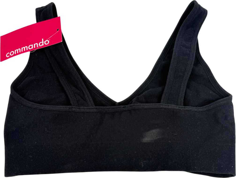 Commando Black Ballet Body Racer Back Bralette UK S/M