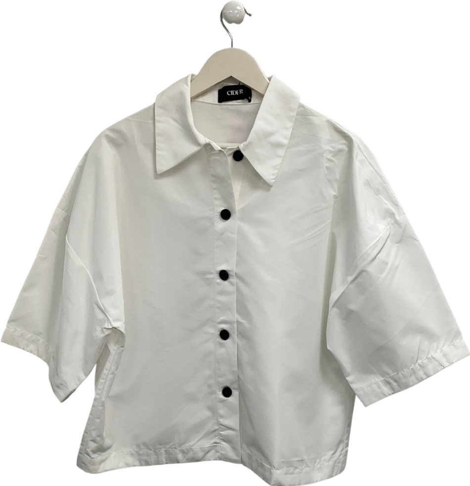 Cider White Shell Short Sleeve Shirt UK S