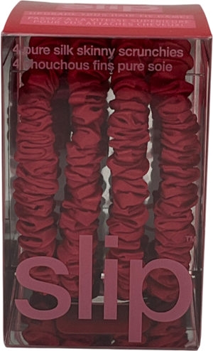 Slip Back To School Red Skinny Scrunchies One Size