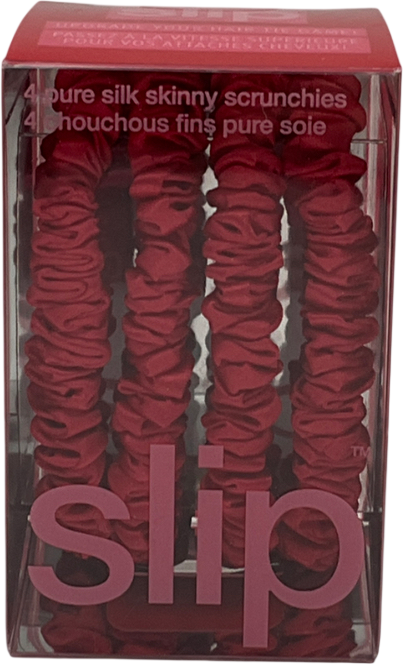Slip Back To School Red Skinny Scrunchies One Size
