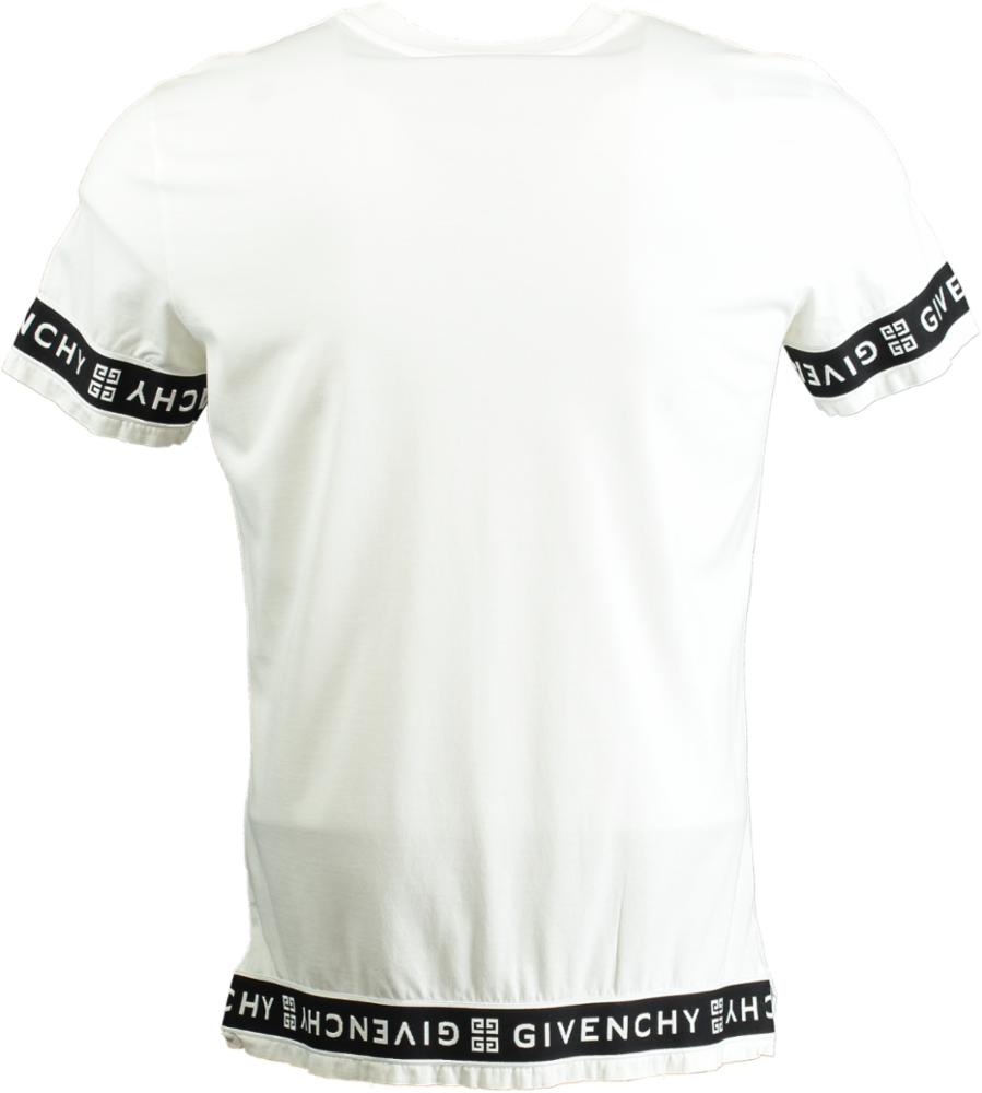 Givenchy White Logo Band Slim fit T-Shirt UK XS