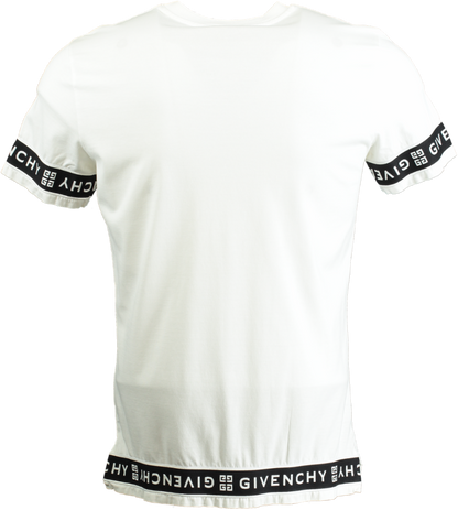 Givenchy White Logo Band Slim fit T-Shirt UK XS