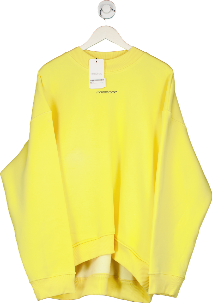 Monochrome Yellow Oversize Sweatshirt UK Onesize