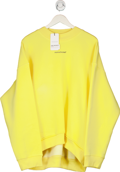 Monochrome Yellow Oversize Sweatshirt UK Onesize