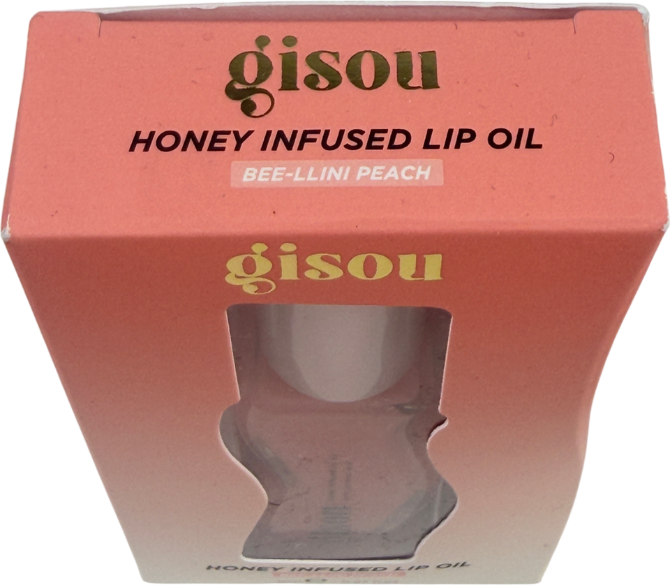 GISOU Honey Infused Lip Oil Beellini Peach 8ml