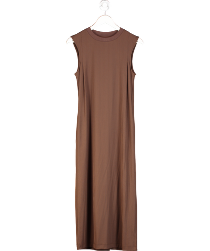 Varley Brown Kayla Midi Dress UK XS