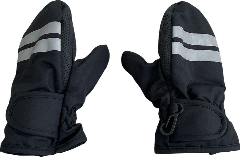 Black Thinsulate Ski Mittens 4 Years