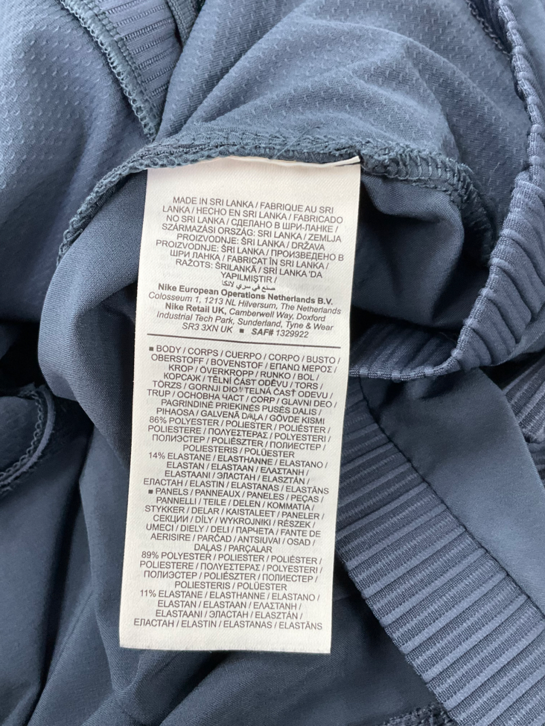 Nike Blue Running Run Division Statement Element Zip Through Sweat UK M