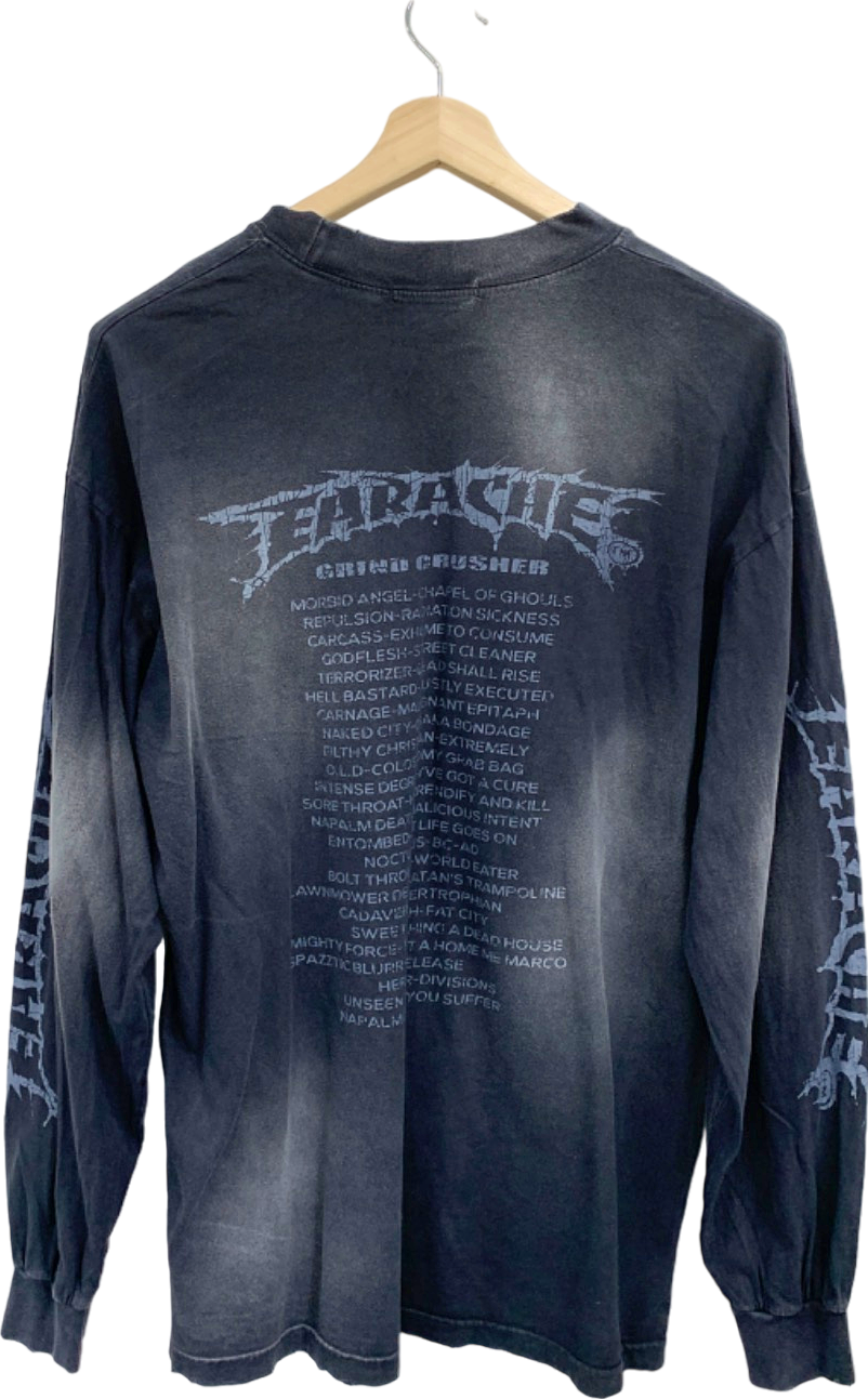 Archive Black Long Sleeve Grind Crusher Shirt UK XL