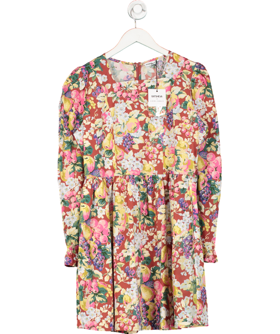 Batsheva x Laura Ashley Red Mini Prarie Dress UK 14