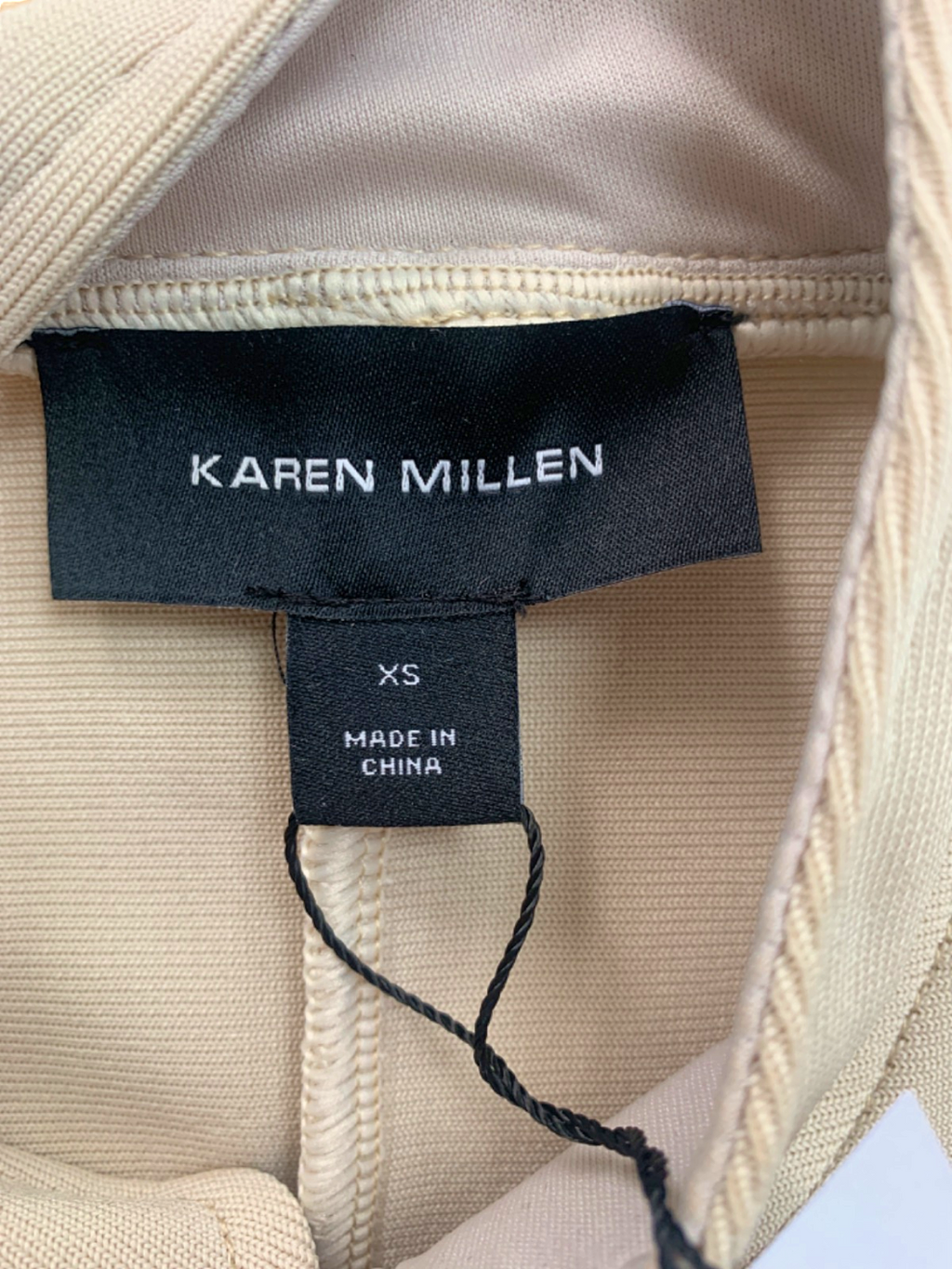 Karen Millen Stone Figure Form Bandage Cropped Button-Up Knit Jacket XS