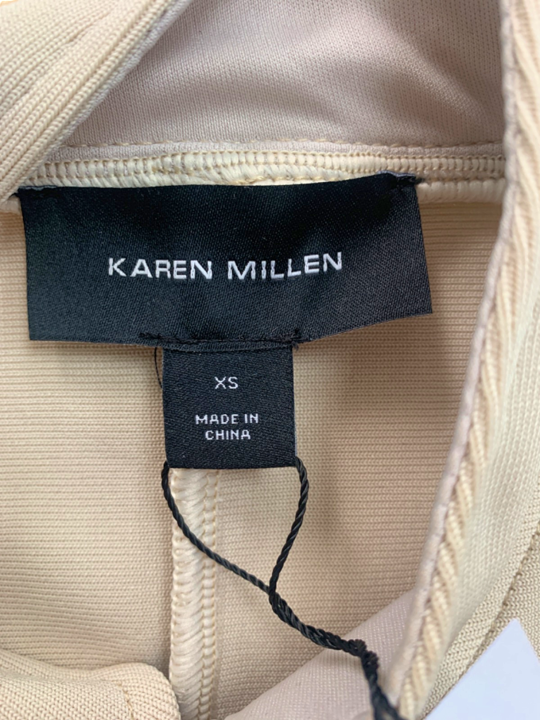 Karen Millen Stone Figure Form Bandage Cropped Button-Up Knit Jacket XS