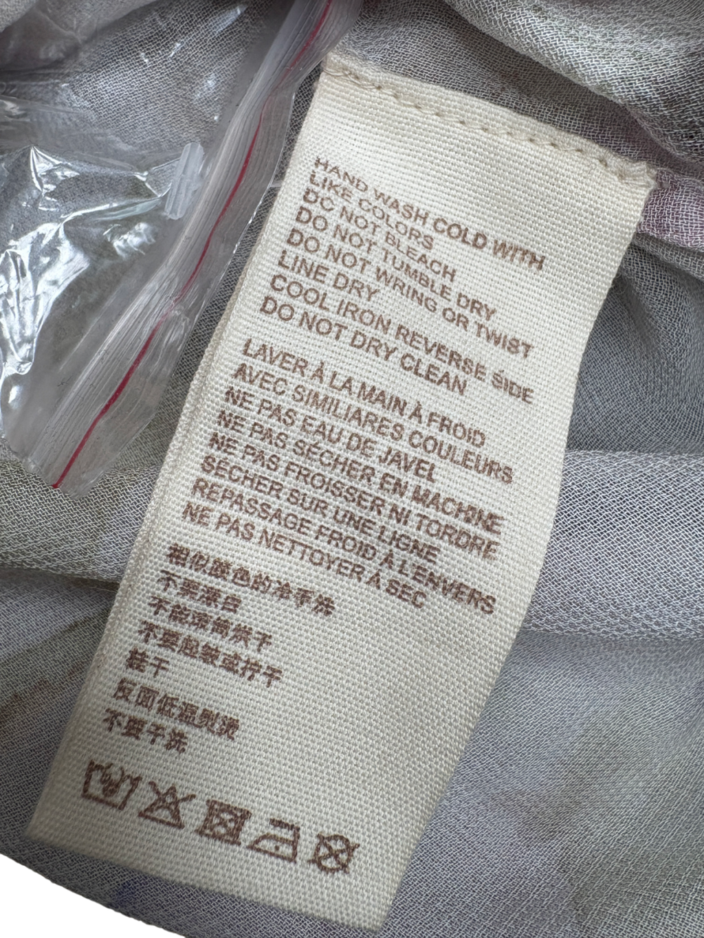 Anthropologie Purple Floral Long Sleeve Blouse UK XS