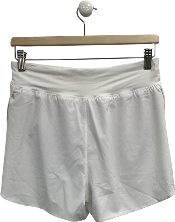 Lululemon White Lined Shorts UK 10