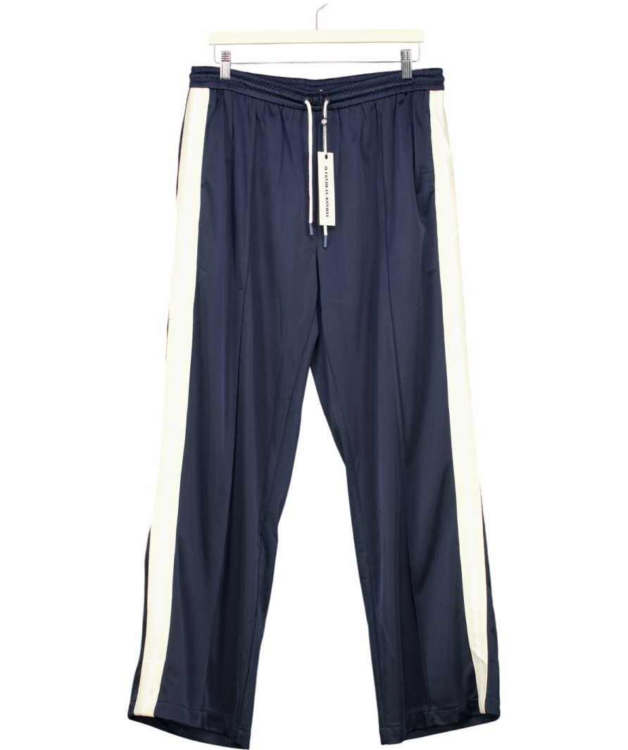 The Couture Club Blue Side Stripe Wide Leg Joggers UK 12