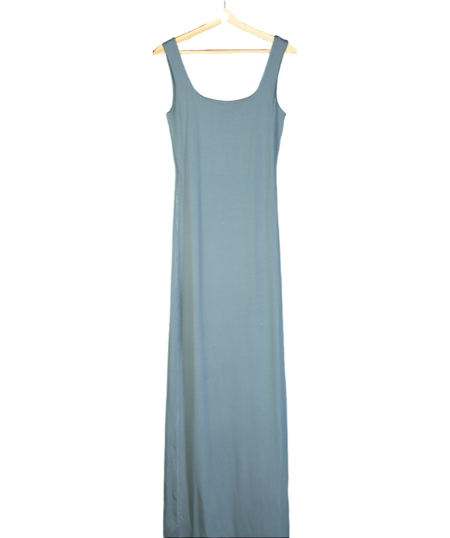 Viveh Blue Sapphire Sleeveless Jersey Maxi Dress UK 4
